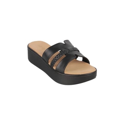 Women Black Casual Slip Ons