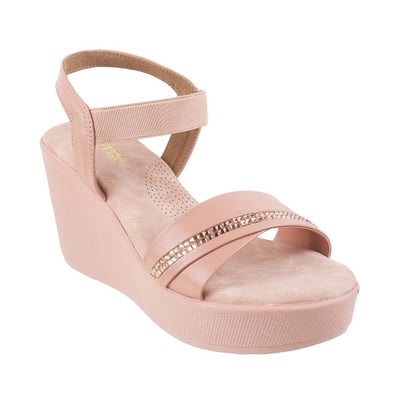 Women Peach Casual Sandals