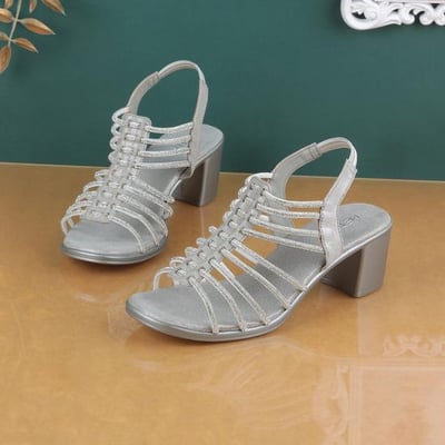 Women Silver Party Sandals