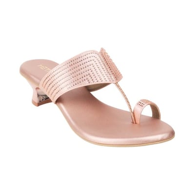 Women Gold Ethnic Slip Ons