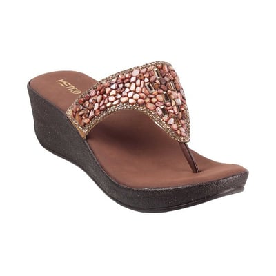 Women Brown Casual Slip Ons