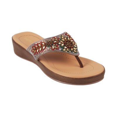 Women Yellow Ethnic Slippers