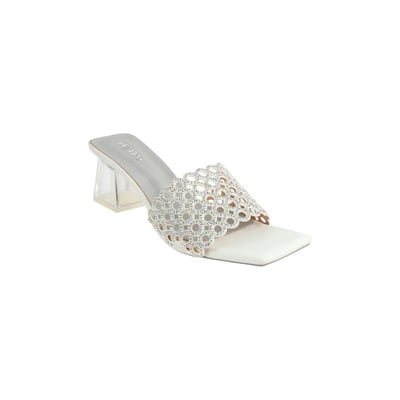 Women Silver Wedding Slippers