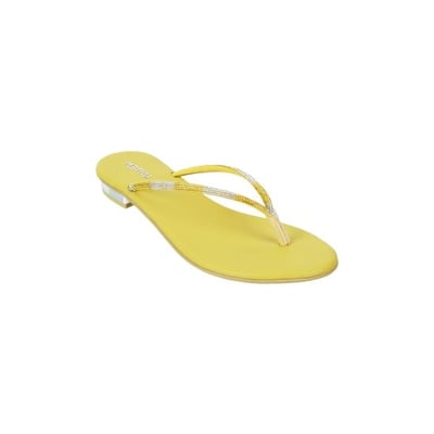 Women Yellow Casual Slippers