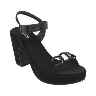 Women Black Party Sandals