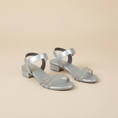 Women Silver Casual Sandals