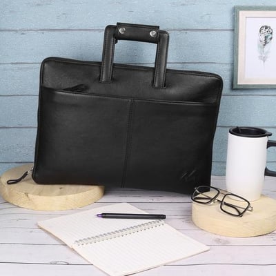 Unisex Black Laptop Bags