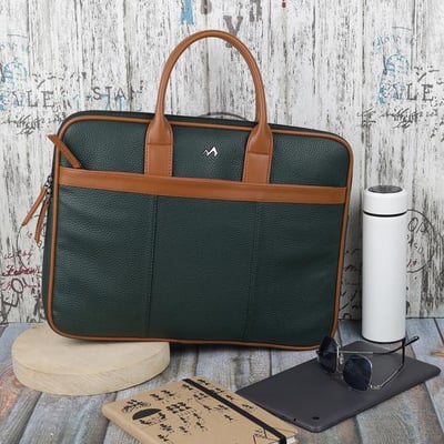 Unisex Green Laptop Bags