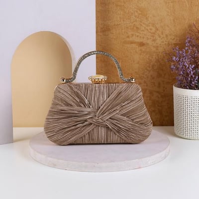 Women Dark-beige Evening Bag
