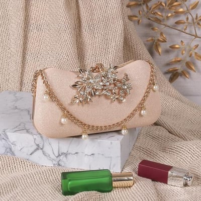 Women Gold Evening Bag
