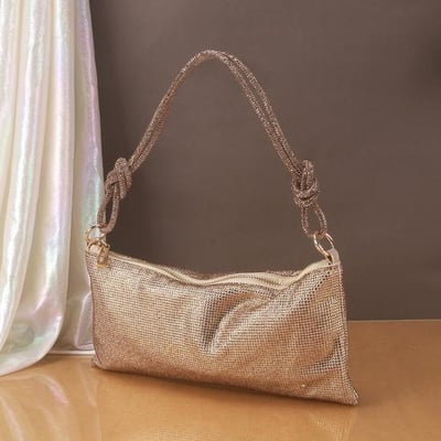 Women Gold Shoulder Bag