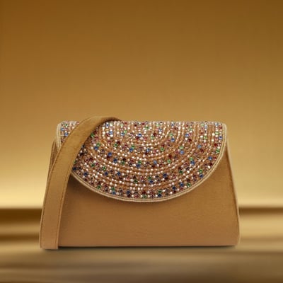 Women Antic-gold Sling Bag