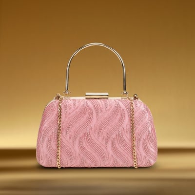 Women Pink Evening Bag