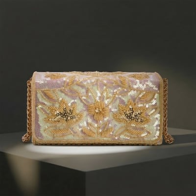 Women Gold Evening Bag