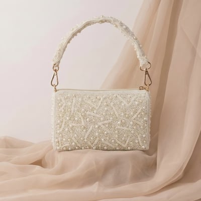 Women Off-white Evening Bag