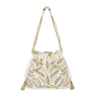 Women Off-White Potlis