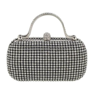 Women Silver Evening Bag