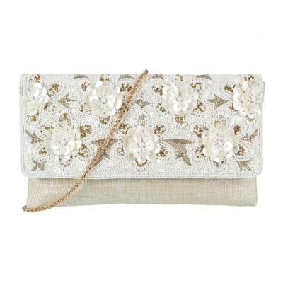 Women Beige Clutch