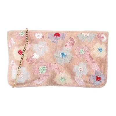 Women Peach Clutch