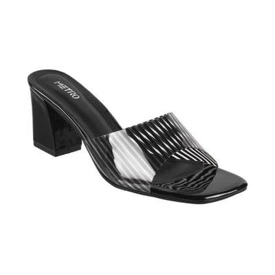 Women Black Casual Slip Ons