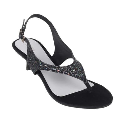 Women Black Party Sandals