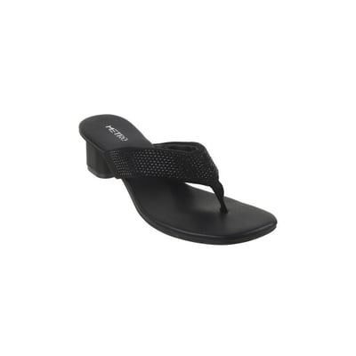 Women Black Casual Slip Ons
