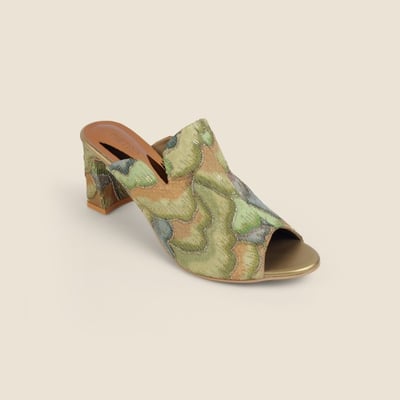 Women Green Casual Slip Ons