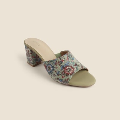 Women Light-green Casual Slip Ons