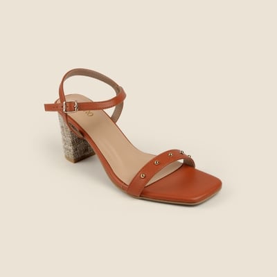 Women Tan Party Sandals