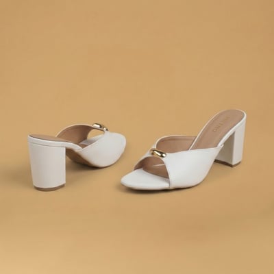 Women White Casual Slip Ons