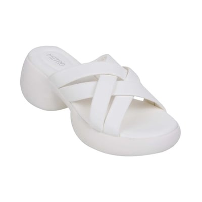 Women White Casual Slip Ons