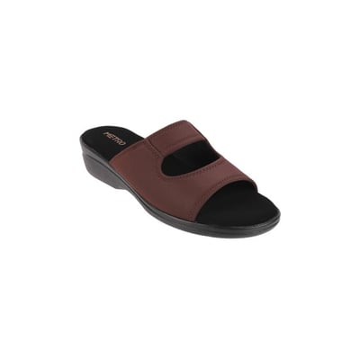 Women Brown Casual Mules