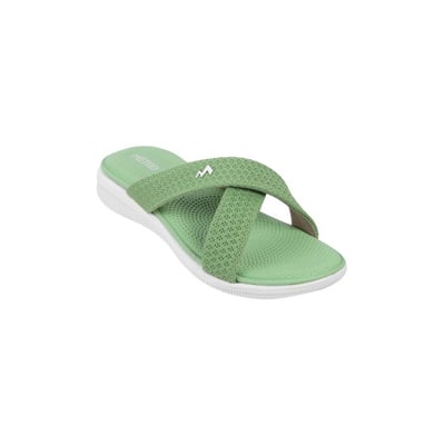 Women Green Casual Slippers