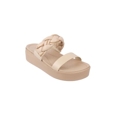 Women Beige Casual Slides