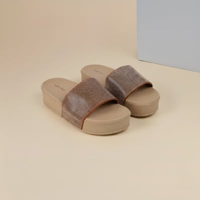 Women Antic-gold Casual Slip Ons
