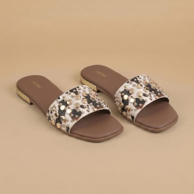 Women Tan Casual Slip Ons