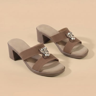 Women Beige Casual Slip Ons
