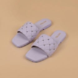 Women Purple Casual Slippers