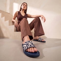 Women Blue Casual Slippers