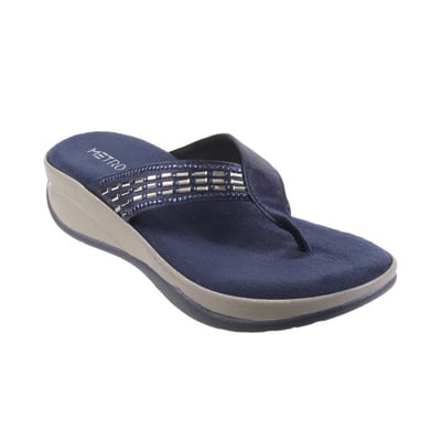Women Blue Casual Slippers