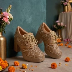 Women Antic-gold Casual Sneakers
