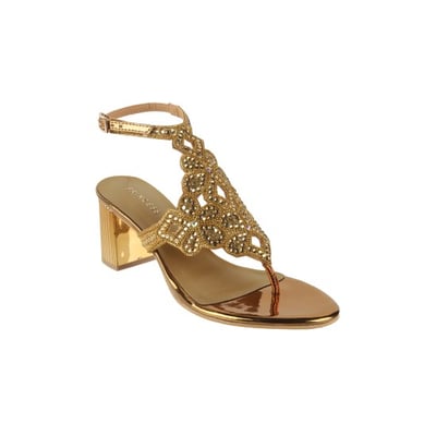 Women Antique-Gold Party Sandals