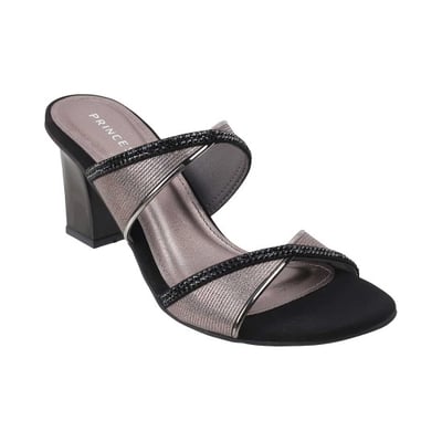 Women Black Party Slip Ons