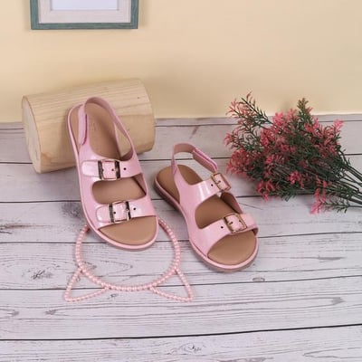 Girls Pink Casual Sandals