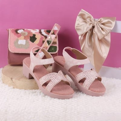 Girls Pink Casual Sandals