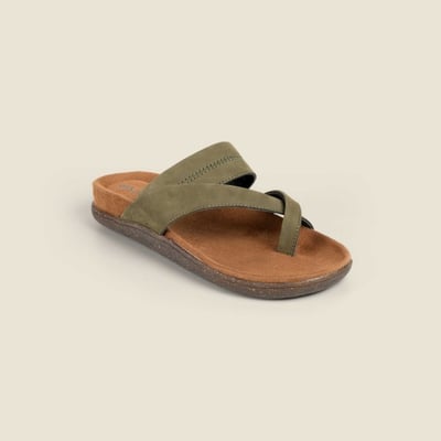 Men Olive Casual Slippers