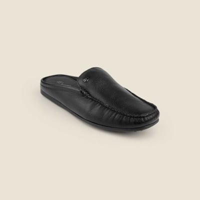 Men Black Casual Slip Ons
