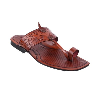 Men Tan Ethnic Kolhapuris