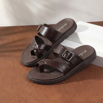 Men Brown Casual Slippers