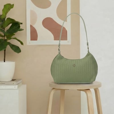 Women Green Shoulder Bag